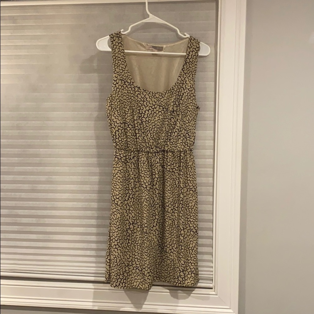 Ivory and black dress, lined.  Gently worn.